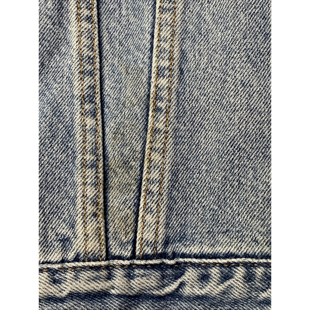 Reformation Levis Denim Jacket Womens Size Medium Collar and Cuffs Animal Print - Picture 16 of 16